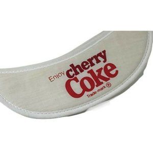 Vintage 1980s Cherry Coke Sun Visor Hat Sunglasses Clip Coca-Cola Red White Soda